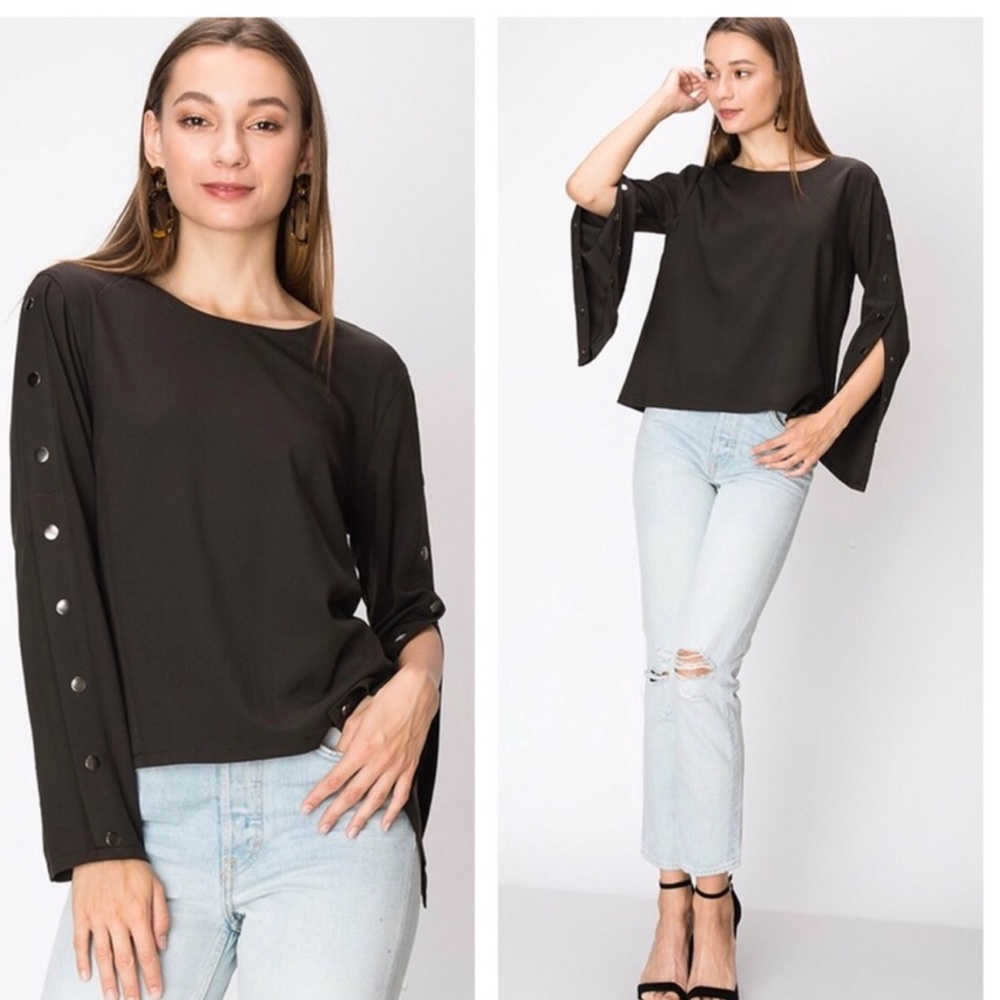 Button Sleeves Top